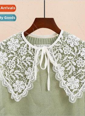 Lace shawl false collar children dresses match gods collars