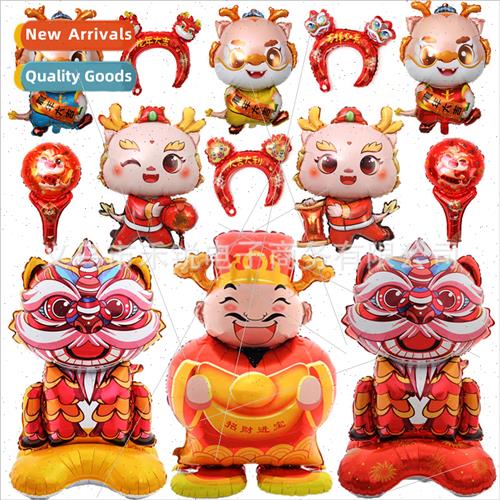 2024 modeling balloon base lion God Fortune aluminum balloon
