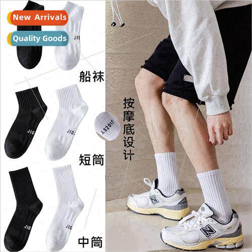 Socks men spring summer socks black whe classic cotton socks