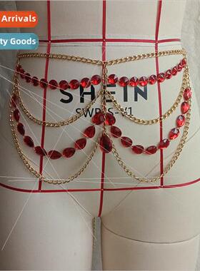 zwx4198 Europe sexy acrylic sequins metal chain fashion mult