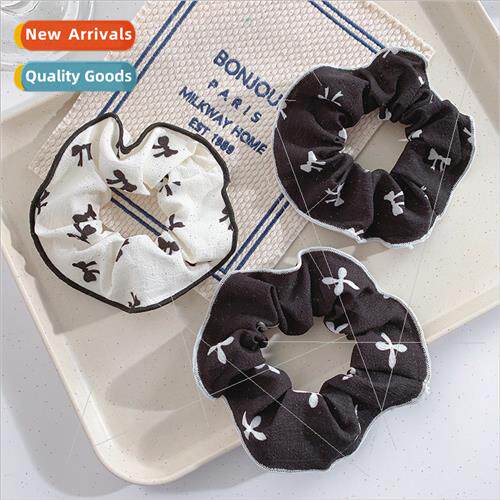 Autumn winter bow pleated hair bfresh sweet girl high ponyta