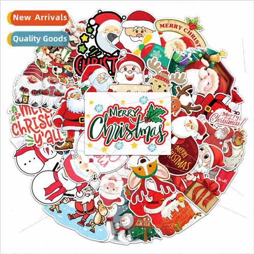 50 Christmas Doodle Holiday Stickers ggage Scooter Tablet Ca