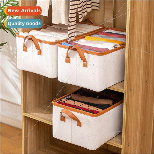 Clothes storage box steel frame foldable home closet put clo