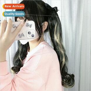 Ponytail wig female strap-on long curly hair picking high po