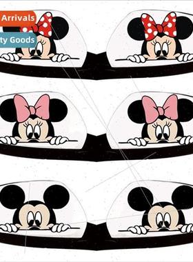 Car rearview mirror stickers cartoon cute Mickey Minnie scra