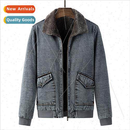 Autumn winter new denim jacket men fashion casual comt Slim