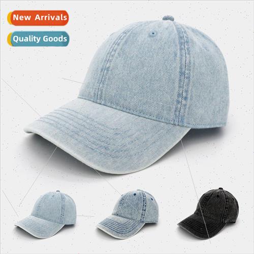 Bright plate washed cowboy baseball cap solid color do old w