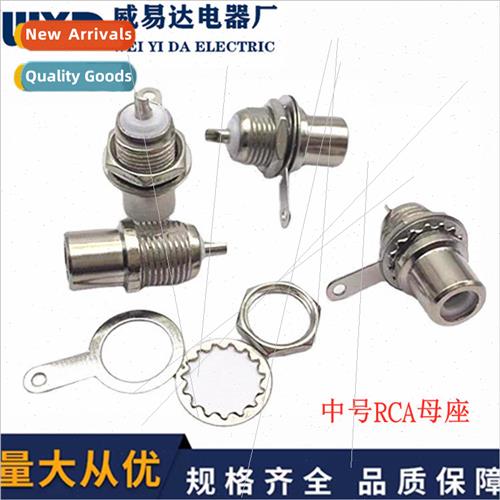 ckel Plated Medium RCA Female Sockets Audio Video AV Sockets