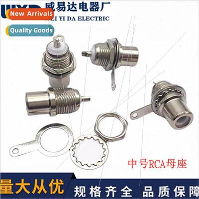 ckel Plated Medium RCA Female Sockets Audio Video AV Sockets