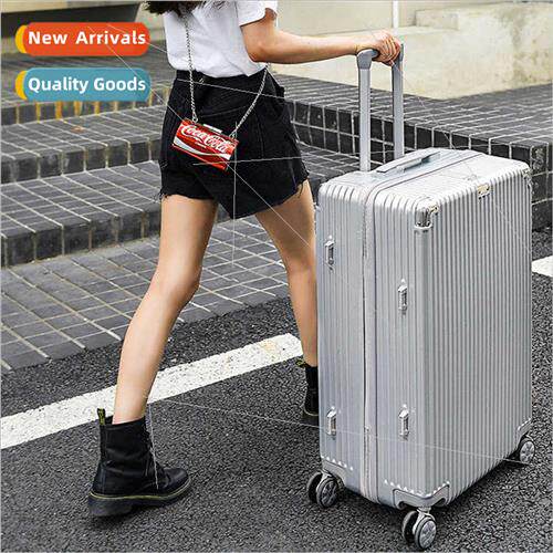 New zipper sucase pvc glossy 24 inch luggage sucase men wome
