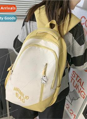 Schoolbag female college American retro large-capacy backpac