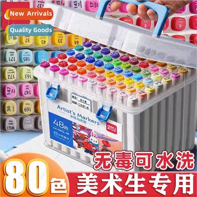 80 color markers double-ended easy to wash childrens art stu