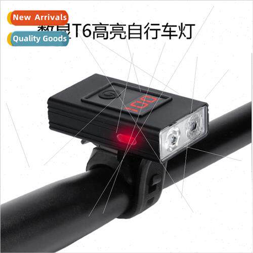 Dual T6 bicycle front mountain bike high brightness USB rech