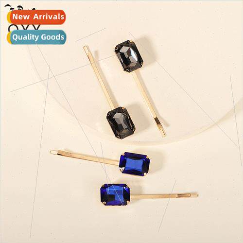 Europe new rhinestone hair clips daily versatile colorful di