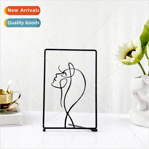 Scandinavian light luxury characters metal home decor crafts