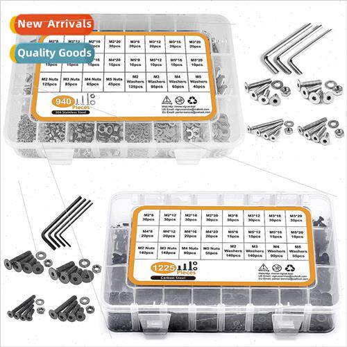 304 socket head cap screws wh flat washers nut set 1225 940p