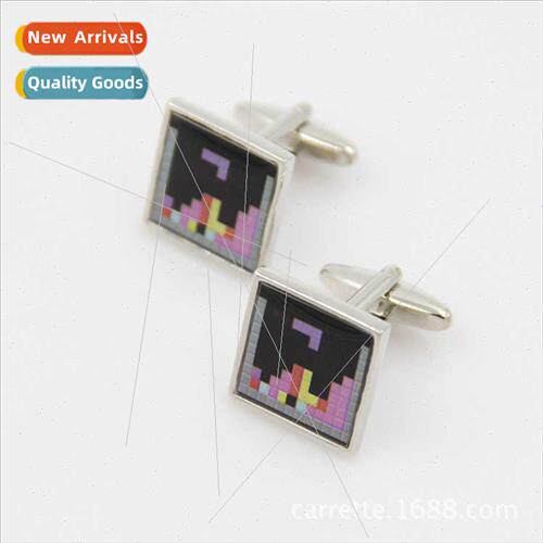 Creative Tetris Men French Shirt Cufflinks Cufflinks