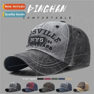 duck tide cap tongue embroidered letters old washed New