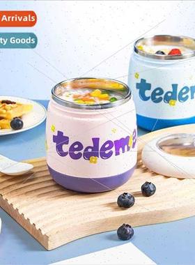 304 stainless steel  soup cup porridge oatmeal breakfast cup