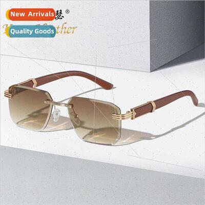 Fashion rimless sunglasses 8021 Europe premium sense retro s