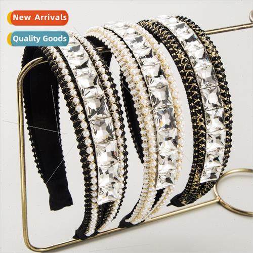 French senior sense retro velvet hair band female simple pea