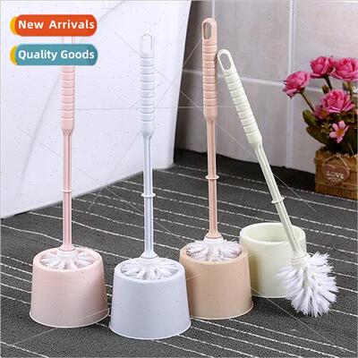 Bathroom long handle thickened plastic wh base Toilet brush