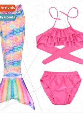 Mermaid Costume Girls Swimsu Middle Older Kids Mermaid Tail