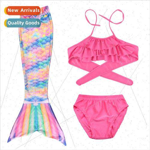 Mermaid Costume Girls Swimsu Middle Older Kids Mermaid Tail