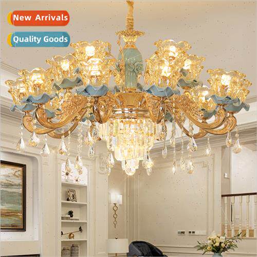 chandelier living room lamp French ceramic lamp modern simpl