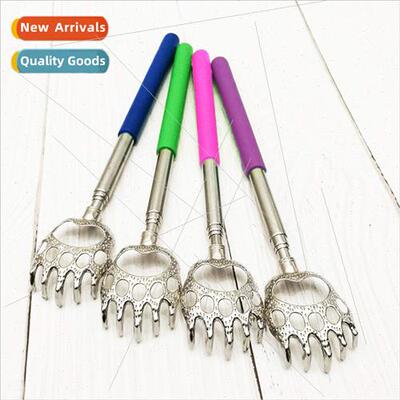 Massage scratcher four sections telescopic stainless steel c