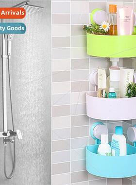 TV Suction Cup Drainable Triangle Bathroom Storage Shelf - 4