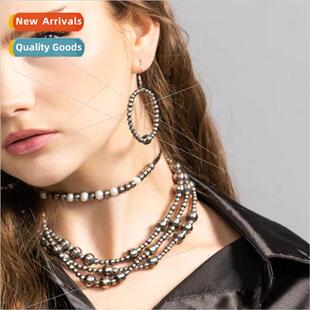 Europe niche jewelry Navajo antique color CCB beaded large e