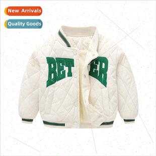 Boys and girls winter cotton jacket fall and winter thickene