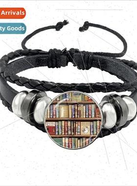 Vintage brary Time Gemstone Bracelet Multi-Layer Hand-Woven