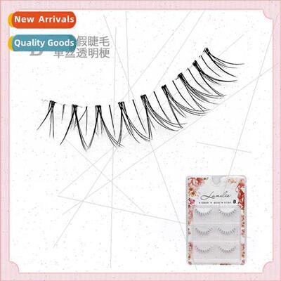 False eyelashes grinding tip cross three pairs effect realis