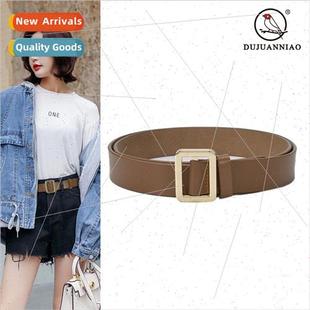 whout holes buckle Korea fashion belt adjustable versati new