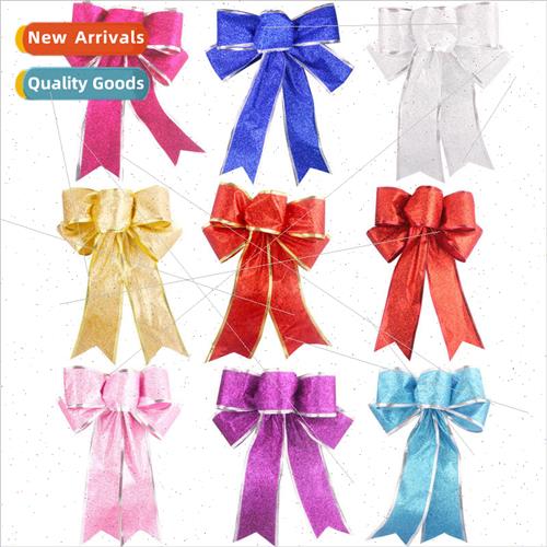 Christmas DIY handmade bow onion powder crimped bow Christma