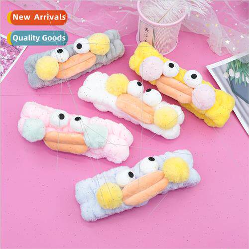 Autumn winter big eyes sausage mouth hair band girls wash fa