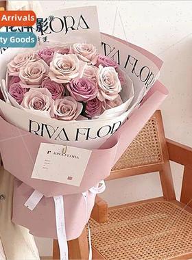 ins minimalist paper flower wrapping paper confession bouque