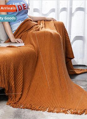 Bed end blanket bed end towel sofa hching blanket knted bed