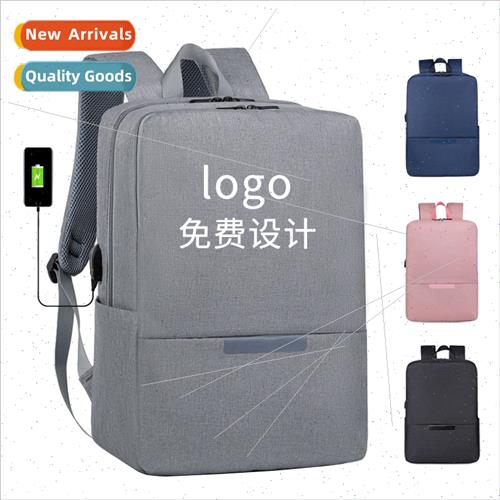 Men Fashion Casual Computer Bag USB Charging Student Trend D