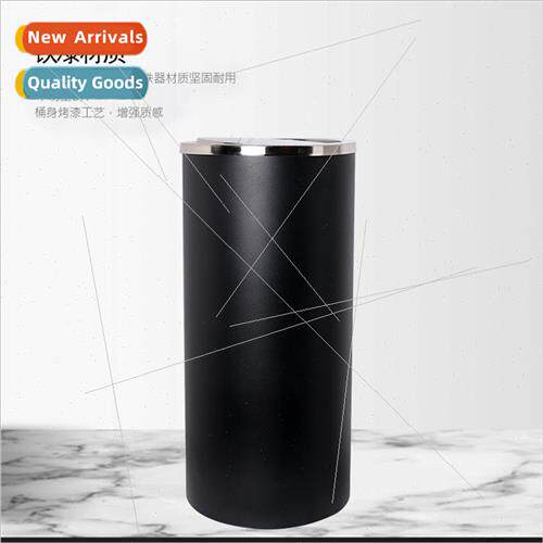Stainless steel Hong Kong- swing lid large trash cans shoppi