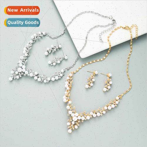 Europe French retro simple flowers leaves inlaid pearl rhine