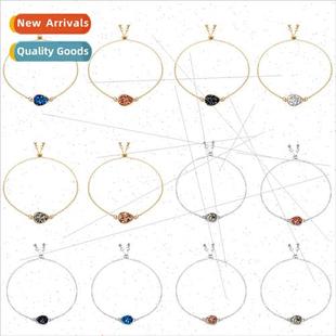 Bracelet Women Faux Teardrop Stone Cluster Natural Crystal
