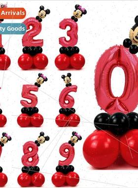 32 inch Minnie Mickey Mouse digal column balloon cue balloon
