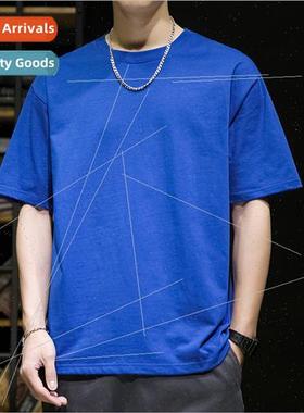 Heavyweight 270 grams double yarn cotton short-sleeved T-shi