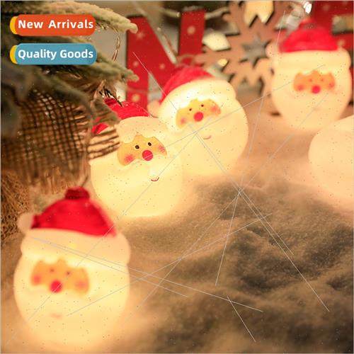 Christmas snowman light string indoor decoration santa batte