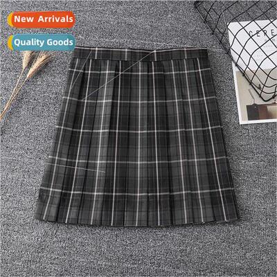Japan JK Smokey Gray Grid Skirt School Unim Skirt
