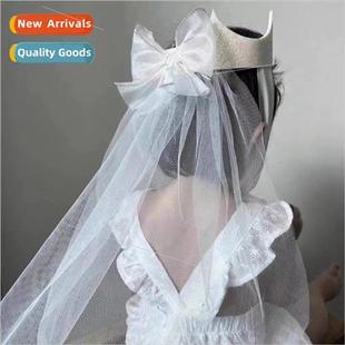 bow hat mesh crown part Children girls birthday