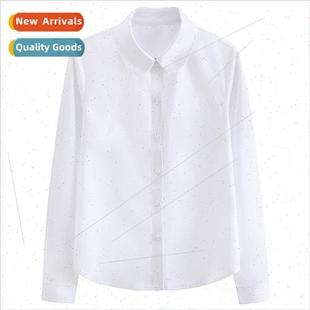 Round Wor Sleeve Long Neck Women Shirt Unim College Japan